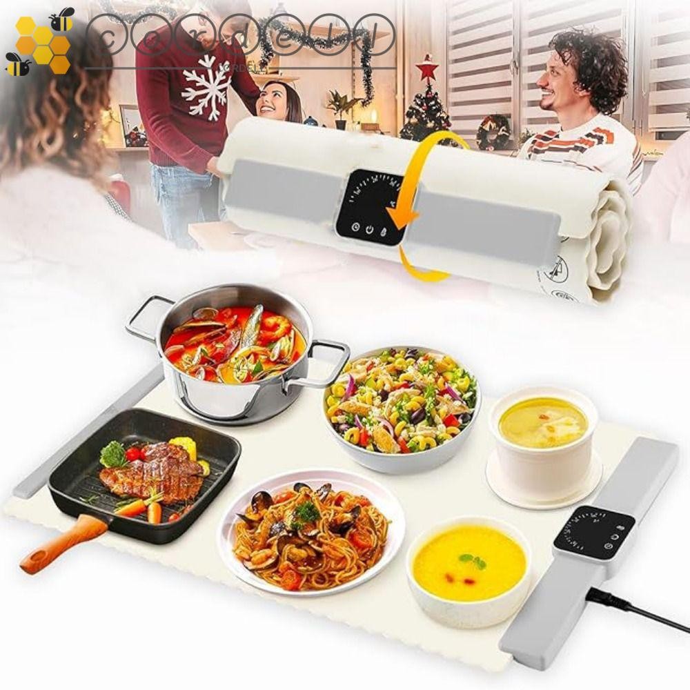 CORDELL Food Warming Mat, Flexible Roll Up Silicone Heating Mat, Fast ...