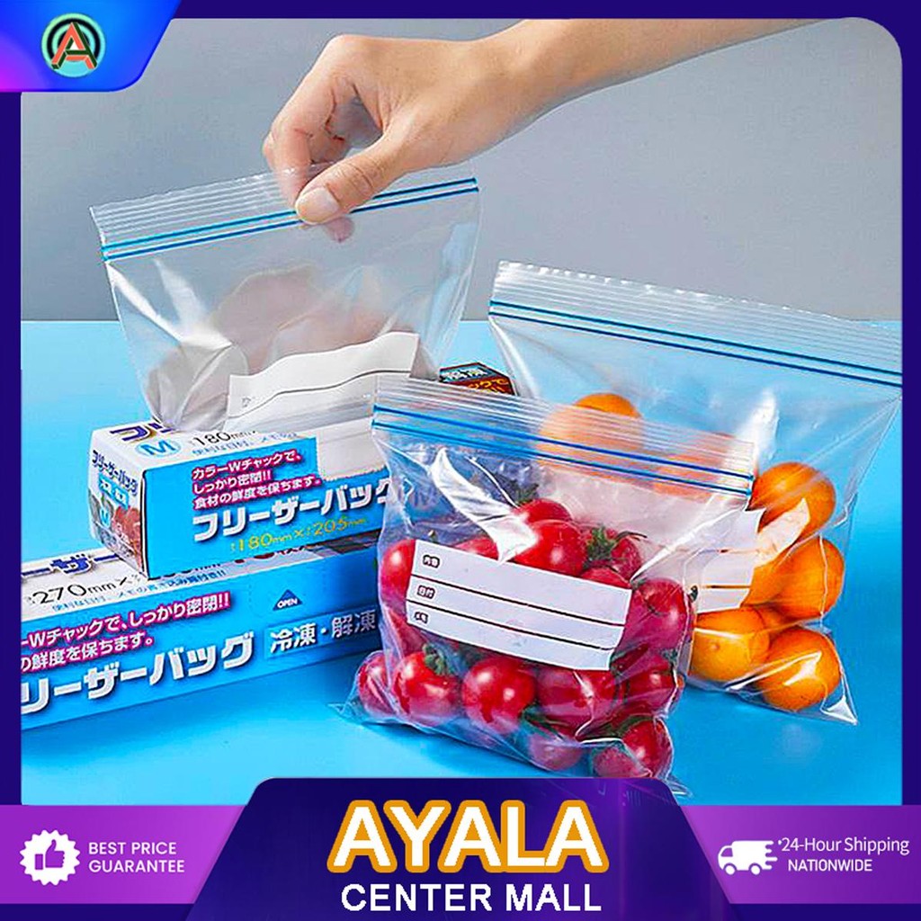 【Japan Original】Reusable Fresh Keeping Bag with Zipper Food Storage ...