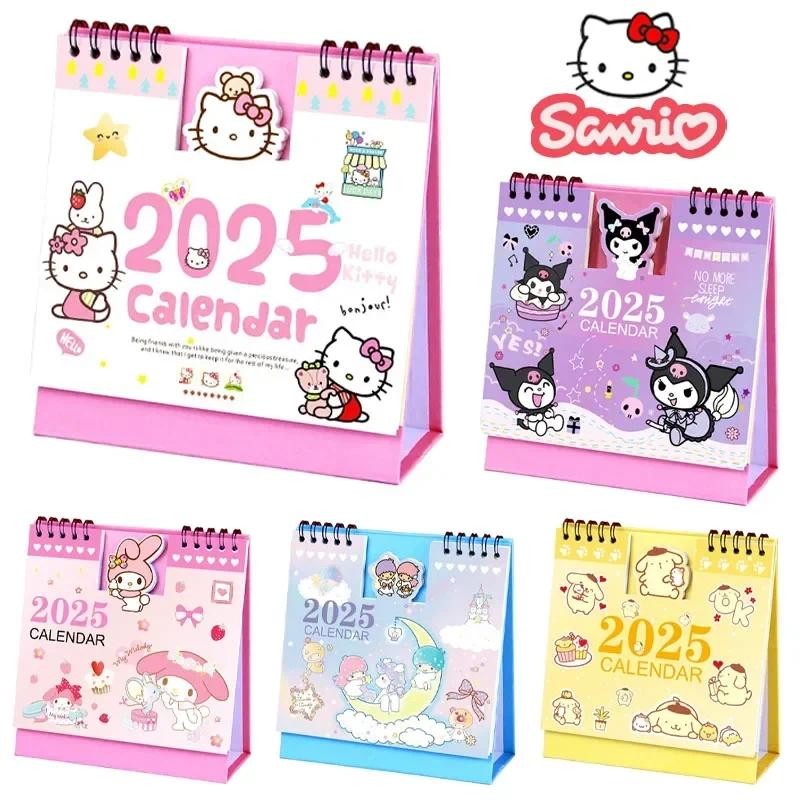 Hello Kitty 2025 Calendar Sanrio Desk Calendar Ornament Cartoon Kawaii