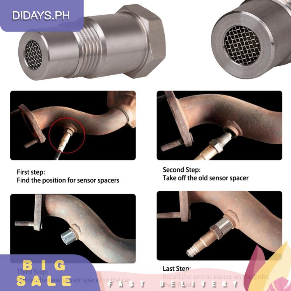 [Didays.ph] Catalytic Converter Stainless Steel O2 Sensor Extender for