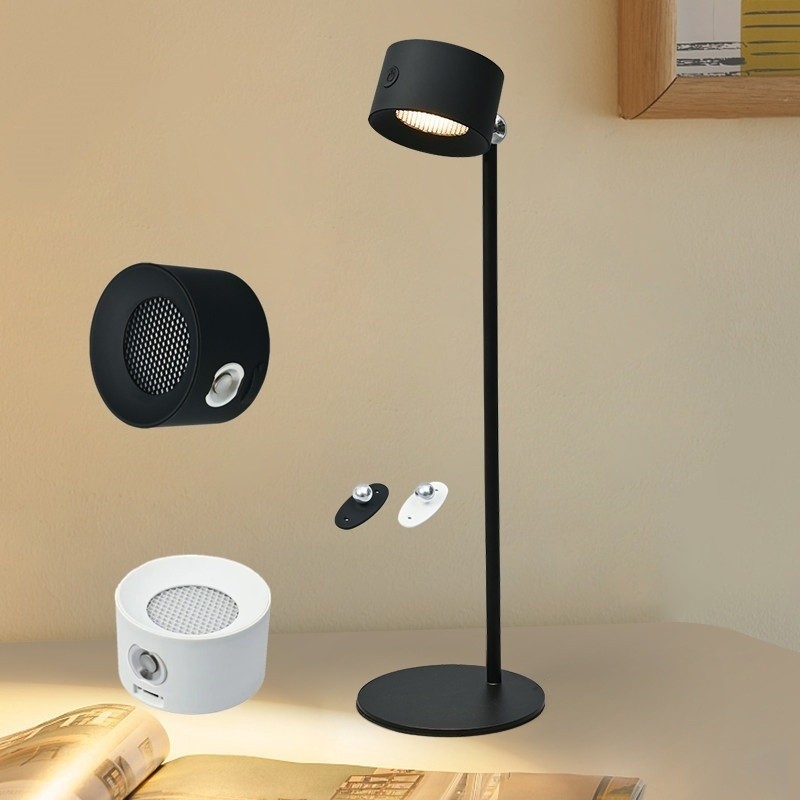 3 in 1 LED Desk Lamp Rechargeable Desk Lamp with Magnetic Cordless Desk ...