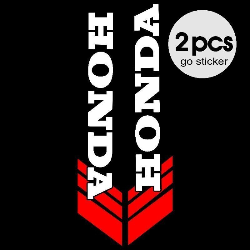 HONDA Sticker Suspension Fender Sticker Waterproof Motorcycles Decals ...