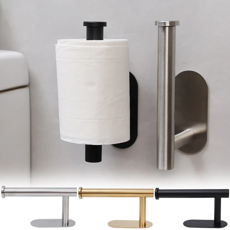 Adhesive Wall Mount Kitchen Roll Towel Rack / Bathroom Toilet Paper ...