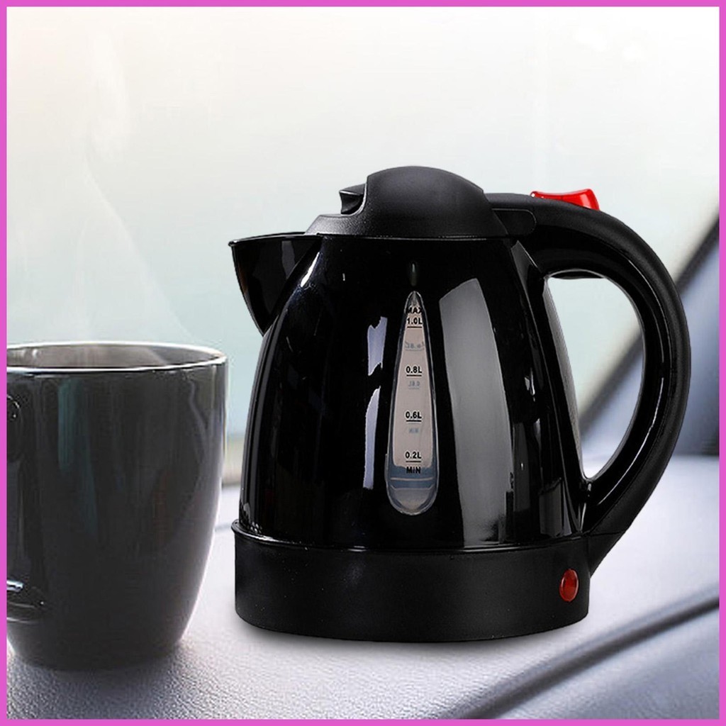 Car Kettle Water Boiler 12V 1L Heated Water Kettle Stainless Steel ...