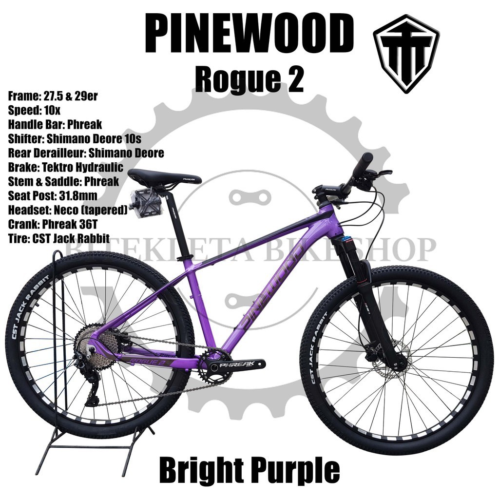 PINEWOOD ROGUE 3 MOUNTAIN BIKE MTB 1X10 SHIMANO DEORE | Shopee Philippines