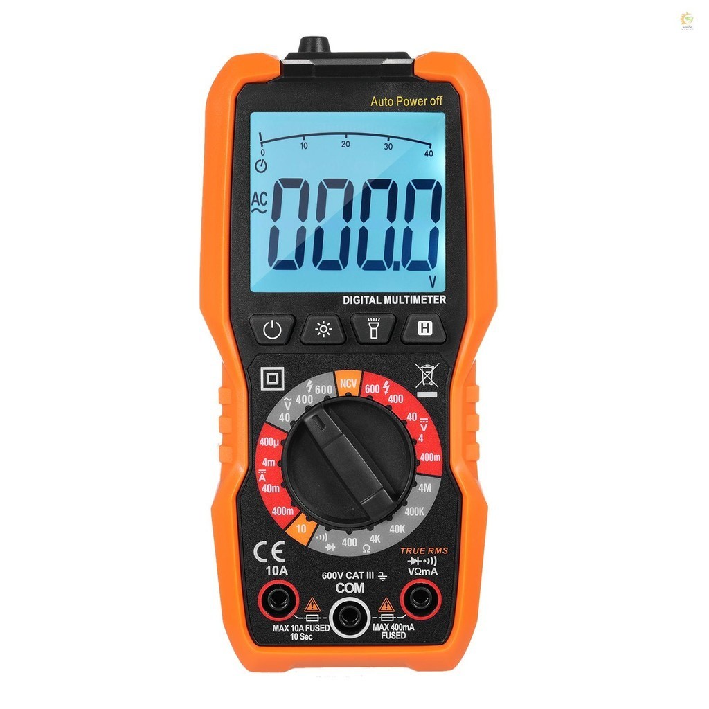 Mini3)Digital Multimeter Universal Meter NCV Tester Large LCD with ...