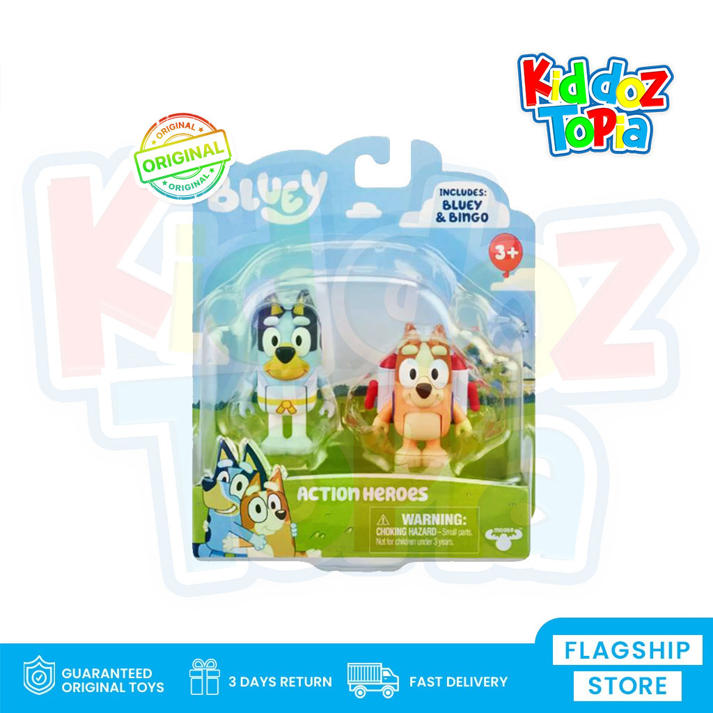 Bluey S9 BLUEY Figure 2Pk Action Heroes 17543 | Shopee Philippines