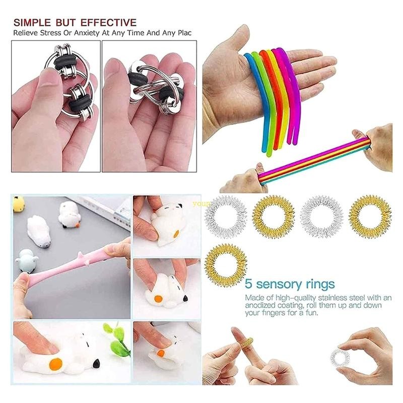 youn AntiAnxiety Sensory Toy Portable Push Popper with Simple Dimple