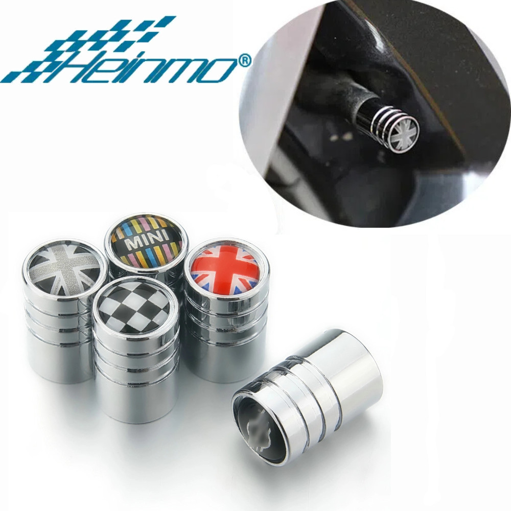 For MINI Countryman Clubman Chrome Tire Valve Stem Caps Wheel Air Dust