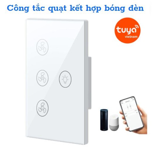 Tuya ceiling fan switch + WIFI light, change fan speed remotely via app