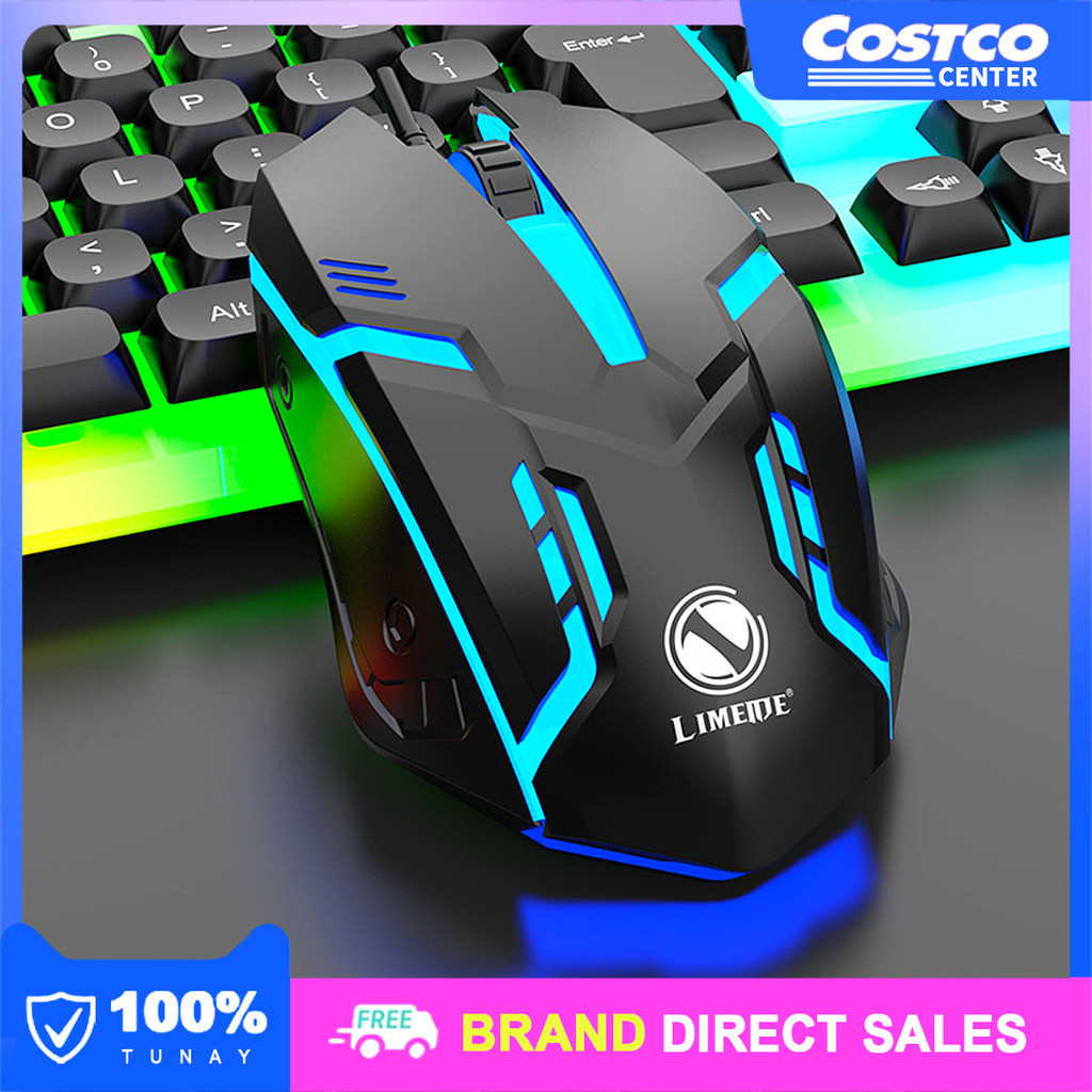Cool USB Wired Gaming Mouse with Led Backlight for PC Computer Laptop ...