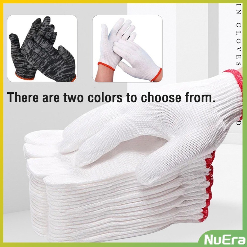 NuEra Protective Labor Protection Gloves Cotton Glove 1 pair/5 pairs ...
