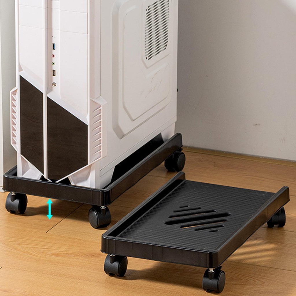 PC Stand CPU Tower Stand with Caster Wheels PC Cart CPU Tower Stand PC ...