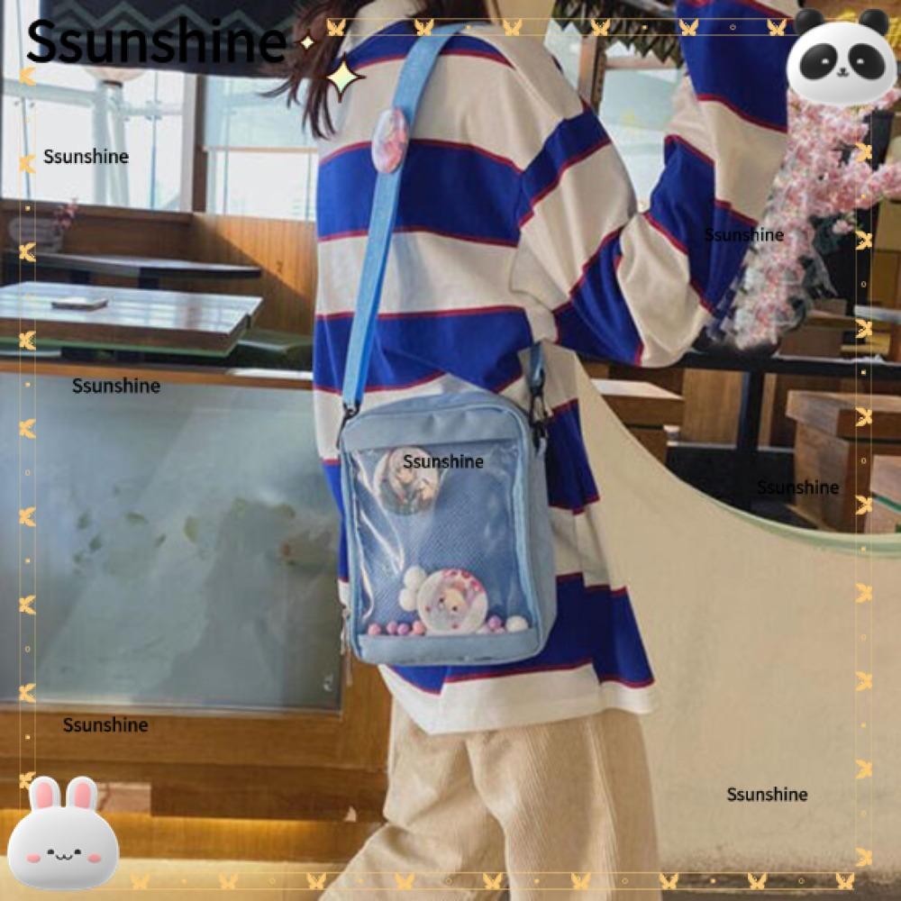 SSUNSHINE Lolita Girl Cute Canvas Itabag, Canvas Transparent