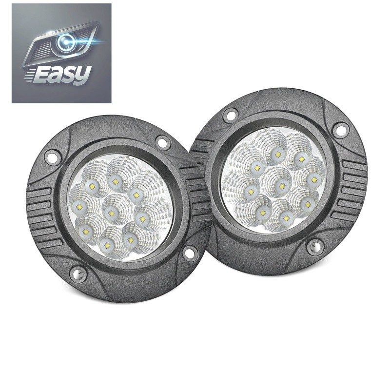Car Accessories 4.8 Inch Round 27W Flood Beam Best Selling Offroad