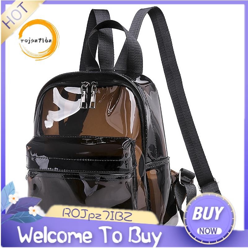 Fashion Clear Transparent PVC See Through Mini Backpack Cute School