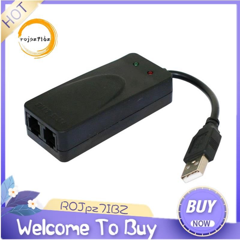 USB Fax Modem Dual Port USB2.0 56K V.92 V.90 External Modem Driver for