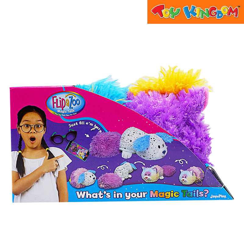 FlipaZoo Magic Tails Blue Dragon Flips To Purple Unicorn Plush | Shopee ...