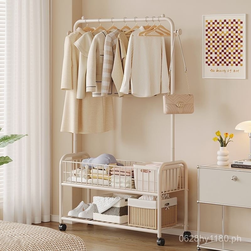 Clothing Storage Rack Bedroom Hanging Rack Clothing Store Mobile Simple ...