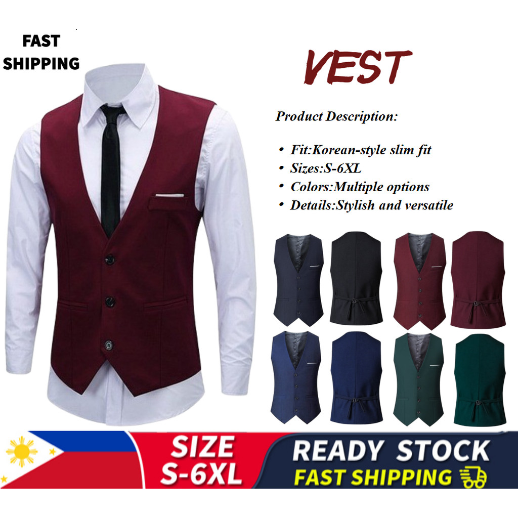 Essential for Business Formal Wear:Men's Multi-Color Suit Vest—Stylish ...