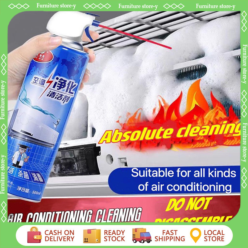 500ML Aircon Cleaner Spray Earth Aircon Coil Cleaner Aircon Cleaning ...