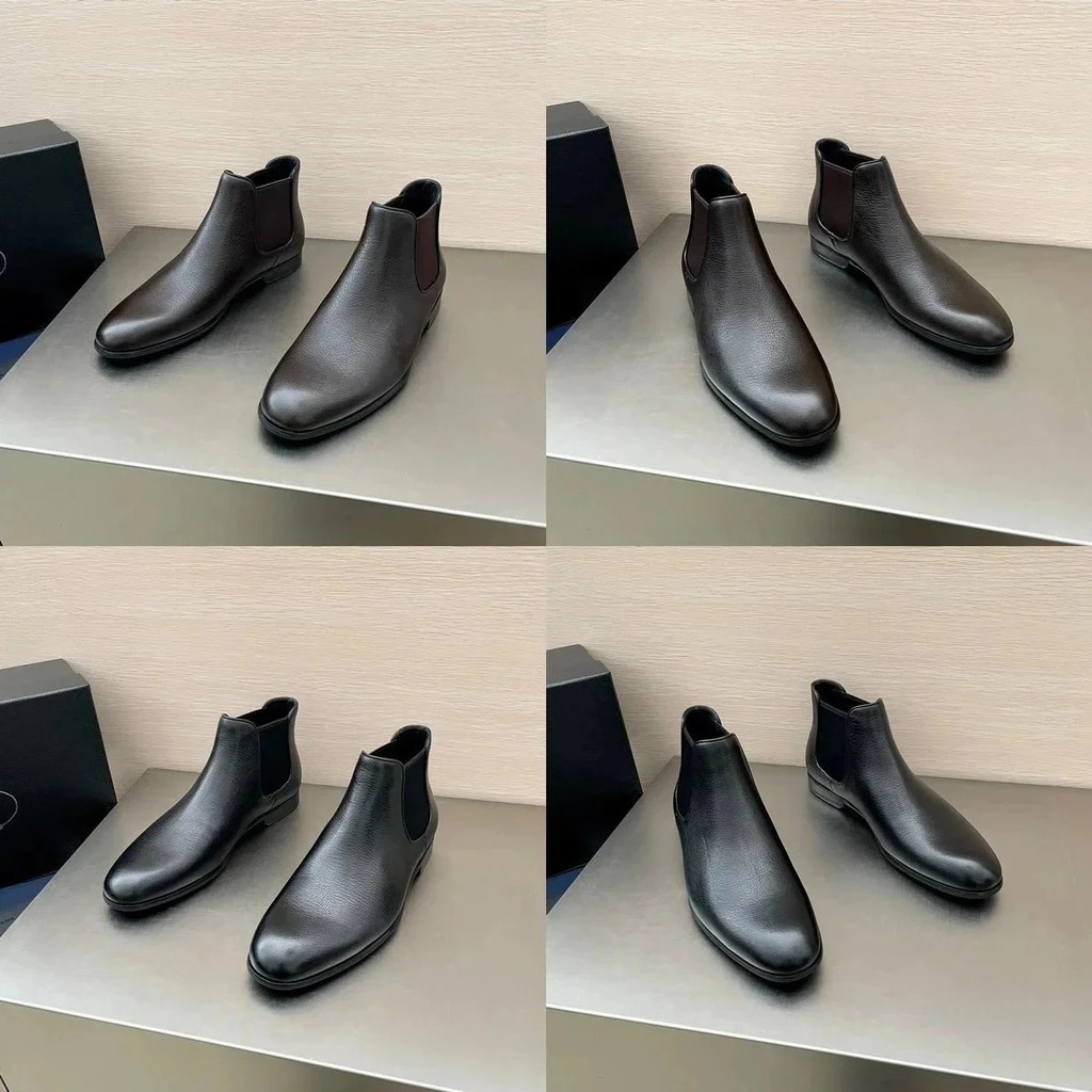 [Ceiling quality]Prad Pula Men's Chelsea Boots Short Boots Men's ...