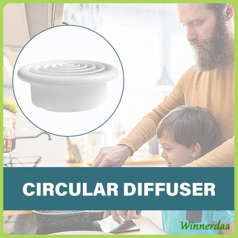 WINN Adjustable Ceiling Air Vent Cover ABS Round Diffuser Grill with ...