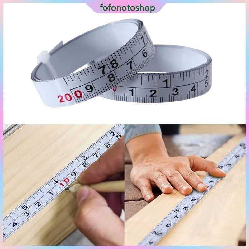 Fofo Inch Metric Double Scale Workbench Ruler Adhesive Tape Measure ...