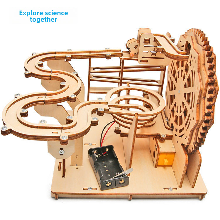 Mechanical Ball Track Technology Mini Invention for Kids DIY Assembly ...