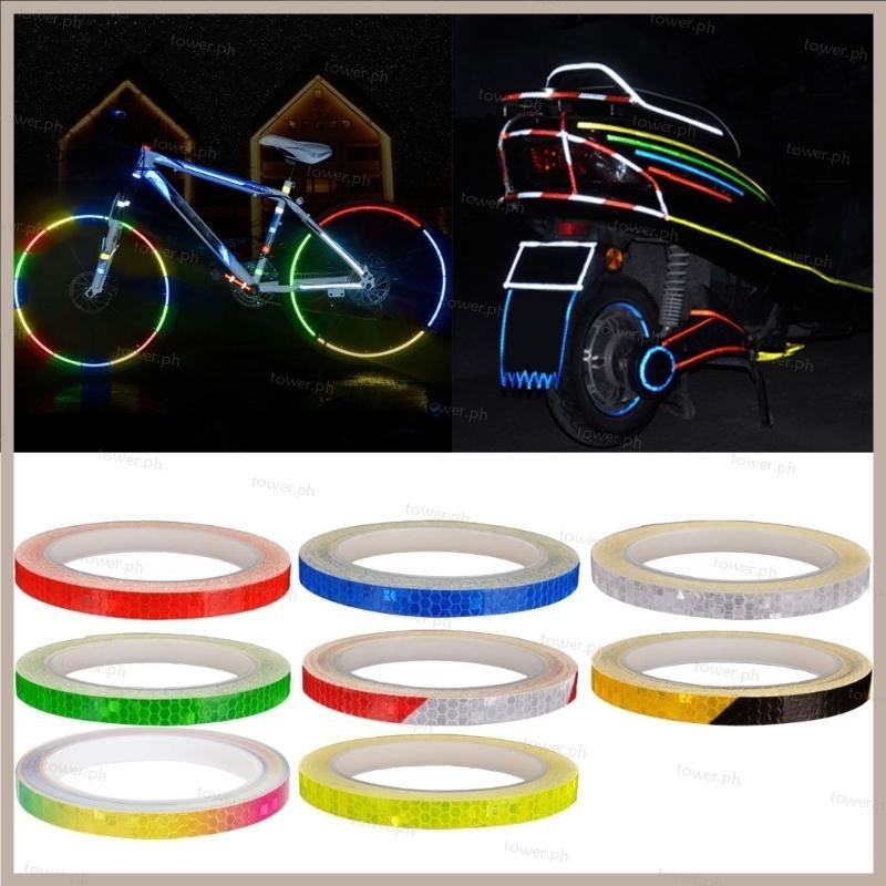 TO Car Reflective Stickers Warning Rims Decal Tape MTB Bike Reflective ...