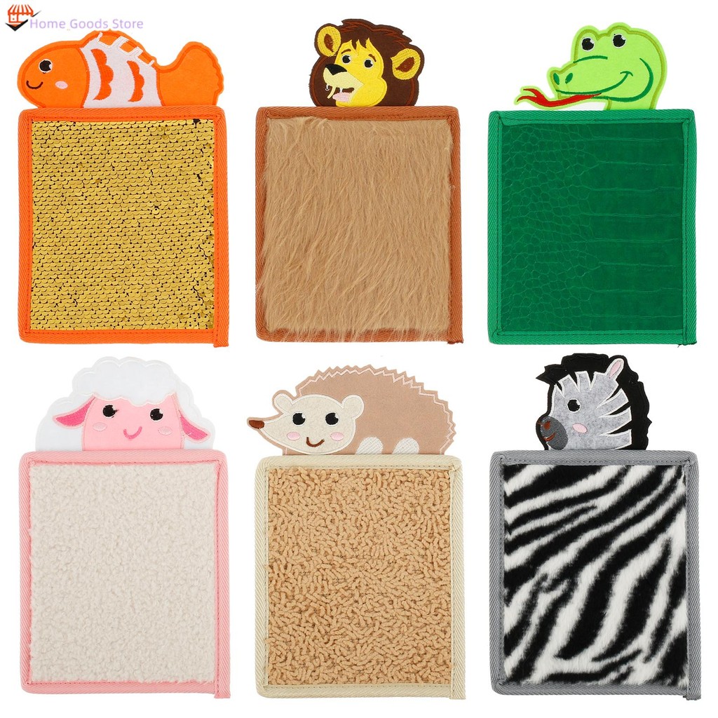6Pcs Animal Sensory Mats Textured Sensory Floor Tiles Stress Relief ...