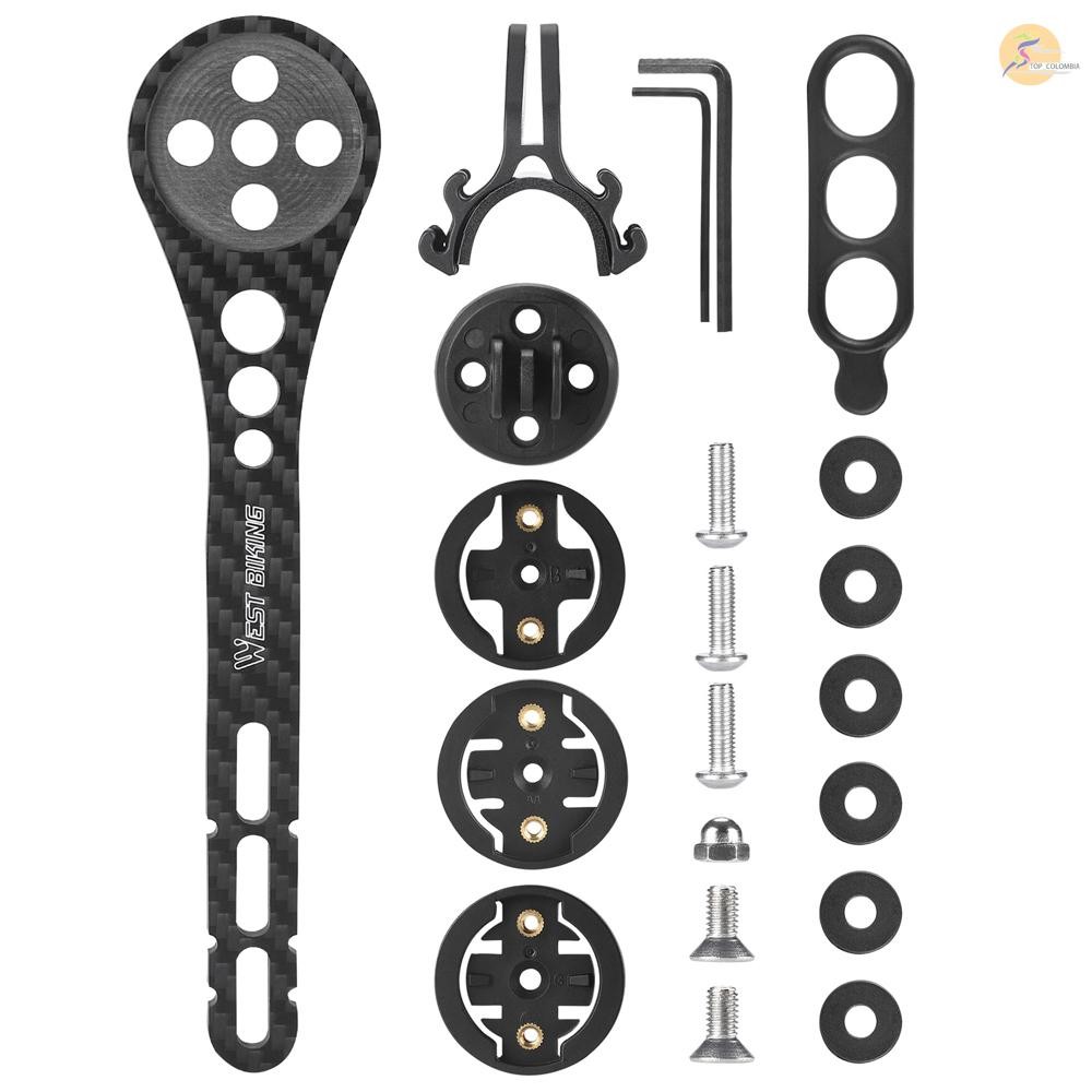 WEST BIKING Holder Carbon Bracket Cycle Bike Extender Light Camera Bicycle Adapter Road Fibre Handle Rod Mileometer Handlebar Computer Extension Shopee Philippines