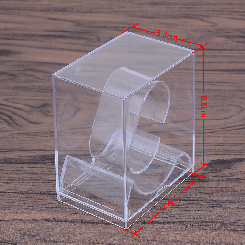 Plastic Clear Single Watch Display Stand Boxes,Watch Case Bracelet ...