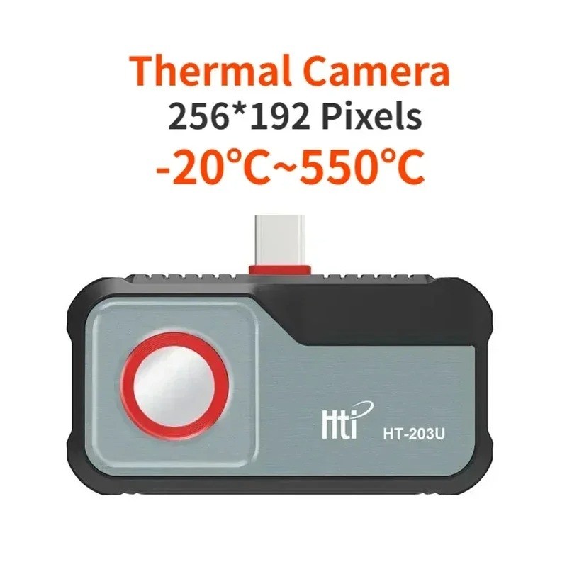 Caméra Thermique HT-203U 256x192 Pixels - Pour Android Type C, Plage -20°C à 550°C