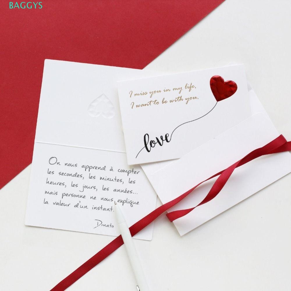 BAGGYS Love Greeting Cards, I Love You Blessings Heartbeat Postcard