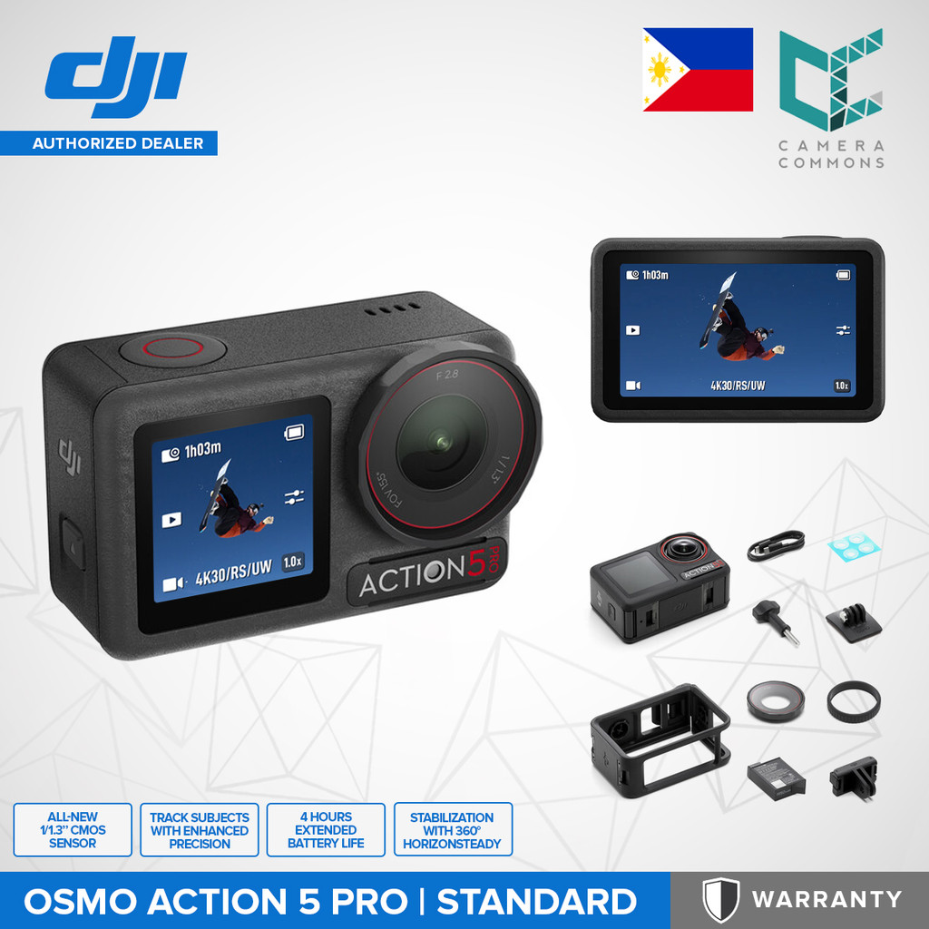 DJI Osmo Action 5 Pro Waterproof Camera Standard / Adventure Combo 40MP ...