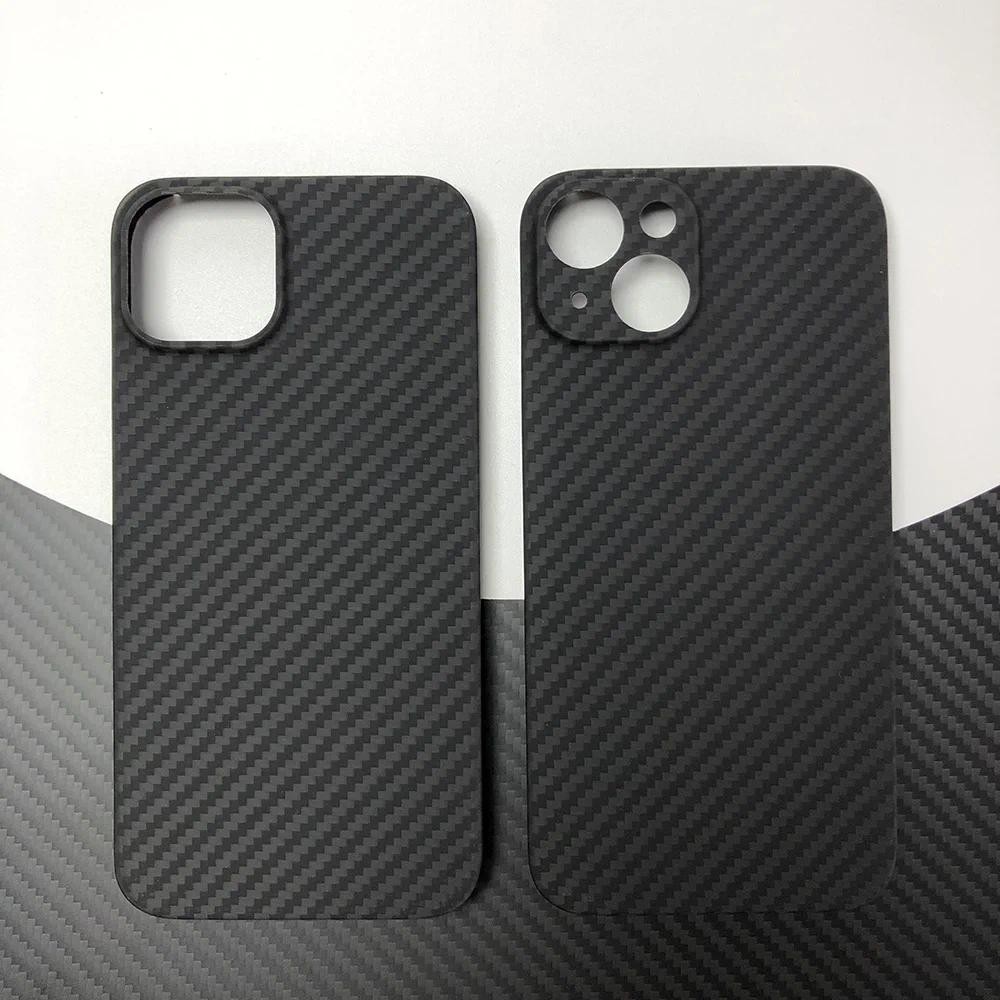 Phone black case for Apple iPhone 14 IP14 ip14 Kevlar case real Aramid ...