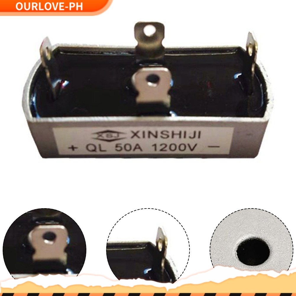 【OURLOVE】Bridge Rectifier 50A 1000V for 3/Three Phase Diode PMA Wind