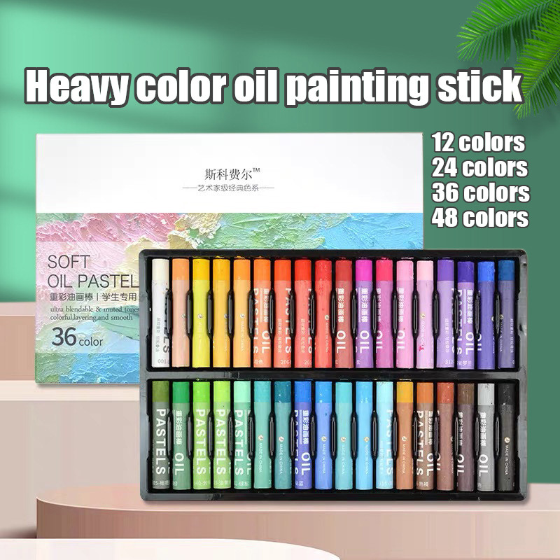 12/24/36/48 Colors Oil Pastel for Student Graffiti Soft Pastel Painting ...