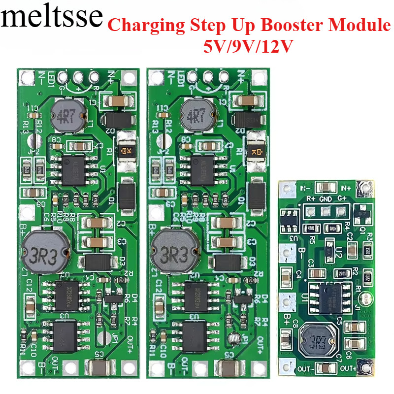Charging Step Up Booster Module Dc 5v-12v To 9v/12v For 18650 Lithium ...