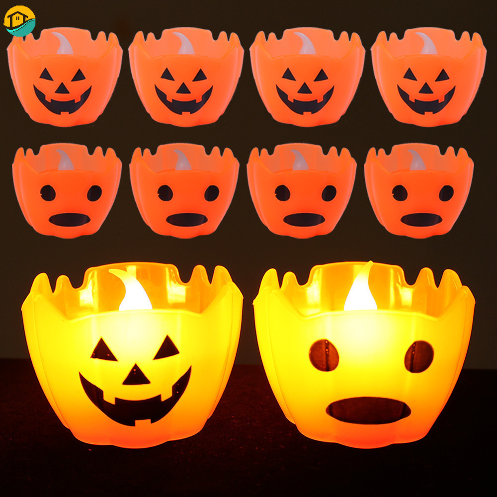 Holiday Pumpkin LED Flameless Candle Light for Halloween Home ...