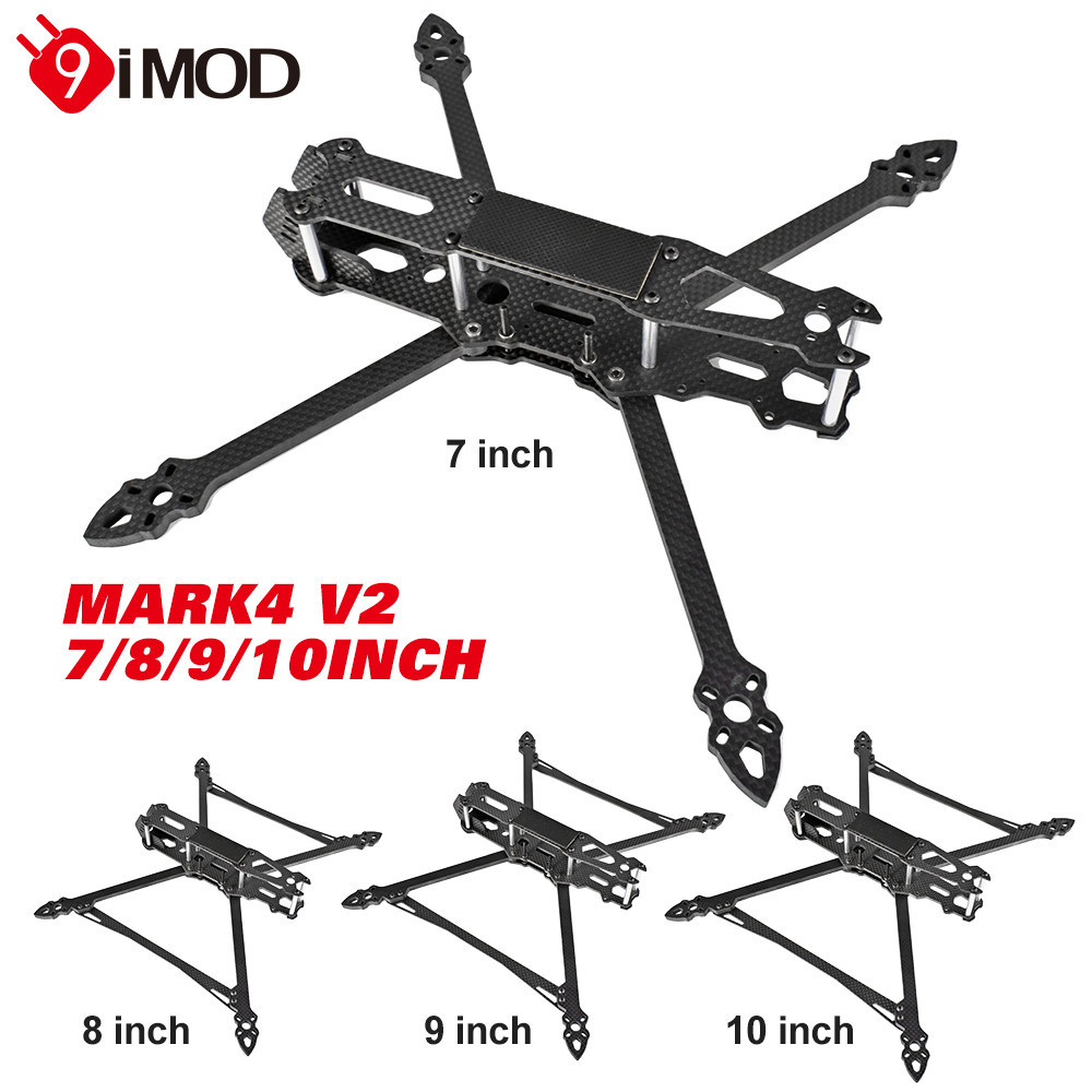Cadre Carbone Pour Drone MAK4 MARK4 – 8/9/10 Pouces, Course Et Prise De Vue Aérienne