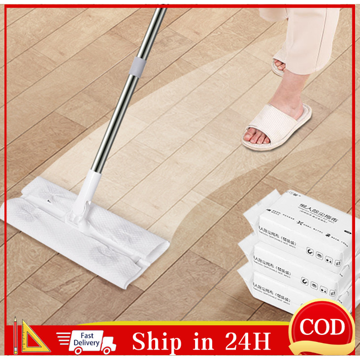 1pack Disposable Electrostatic Dust Removal Mop Paper Thickened no-wash ...