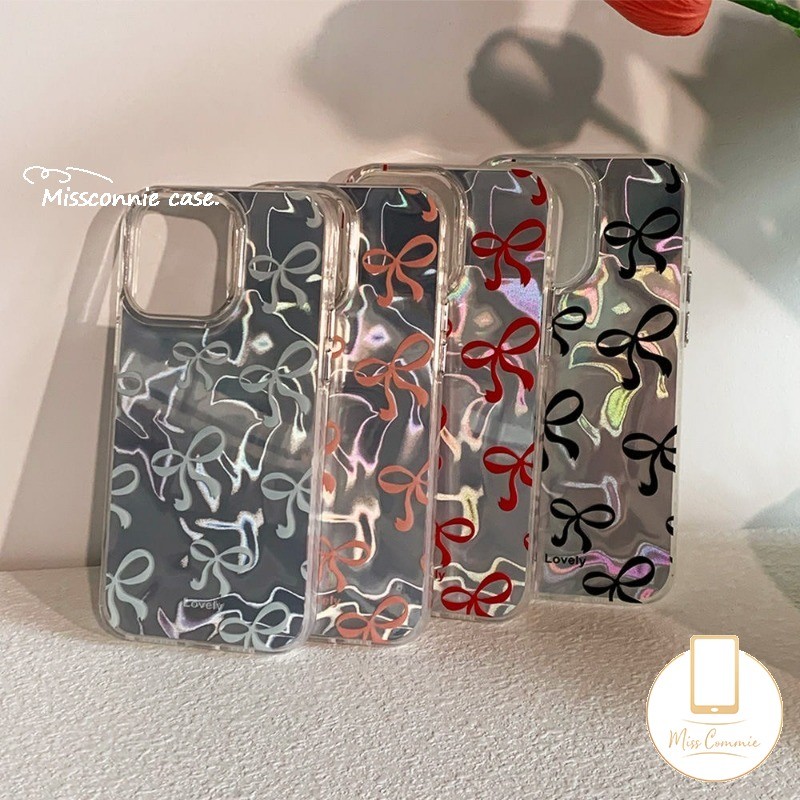 Fantasy Colored Cute Bowknot Soft Case Compatible for IPhone 11 15 13