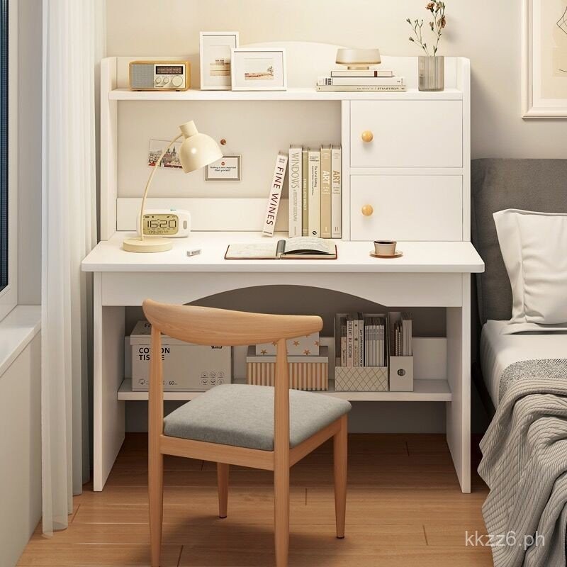 Computer Desk Desktop Home Desk Bookshelf Integrated Simple Junior High ...
