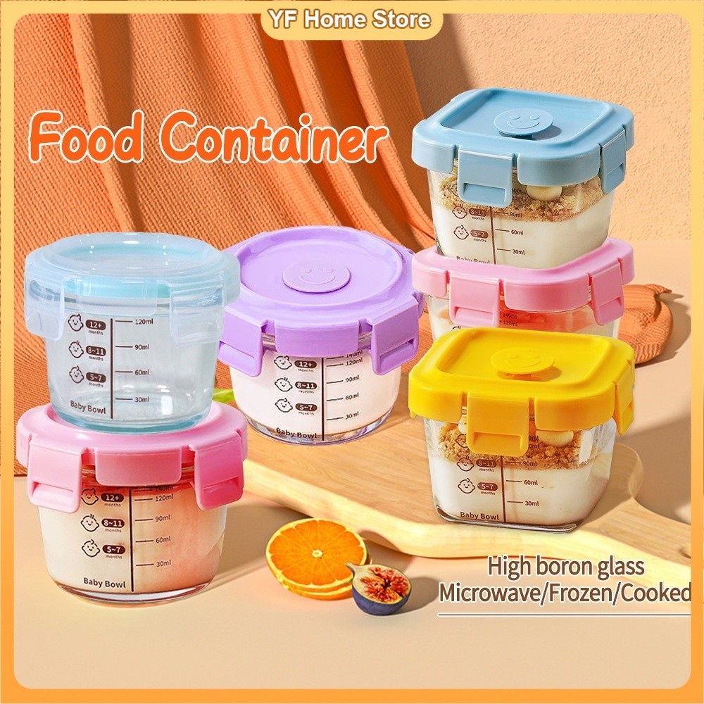 Container Food Storage Glass Preservation Box Baby Food Container ...