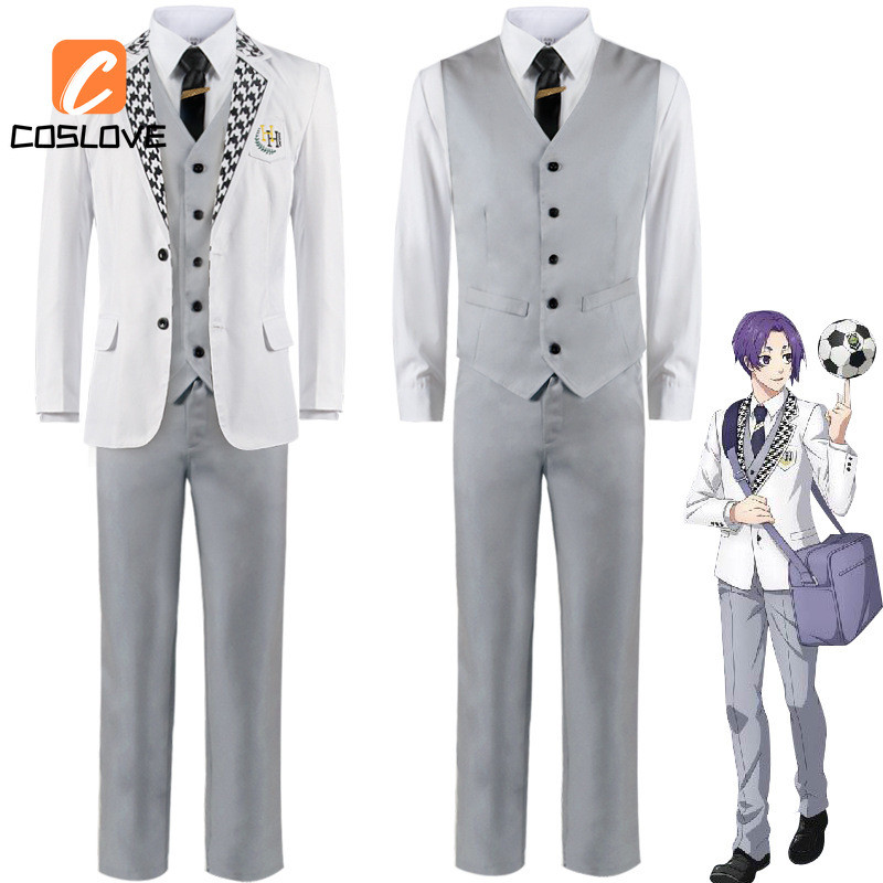 Anime BLUELOCK Reo Mikage Cosplay Clothing Full Set Costume Long ...