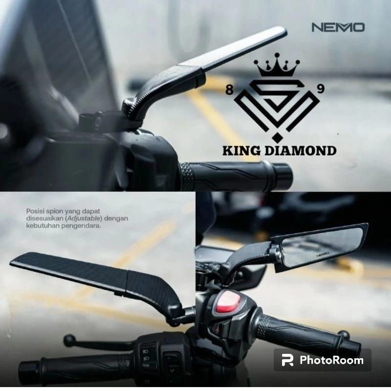 Nemo winglet rear view mirror Above the rear view handlebar nemo ...