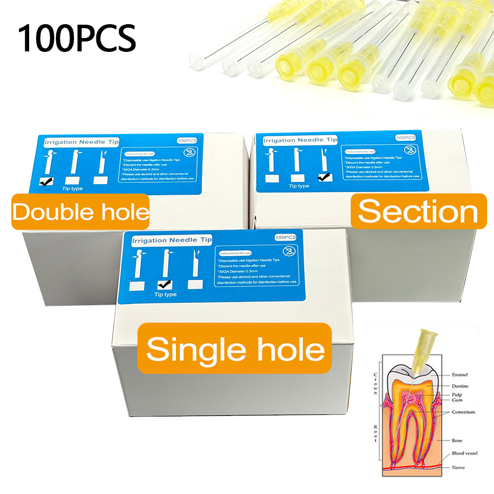 100pcs/box Dental Endo Irrigation Needle Tip 30GA EndClosed Side Hole