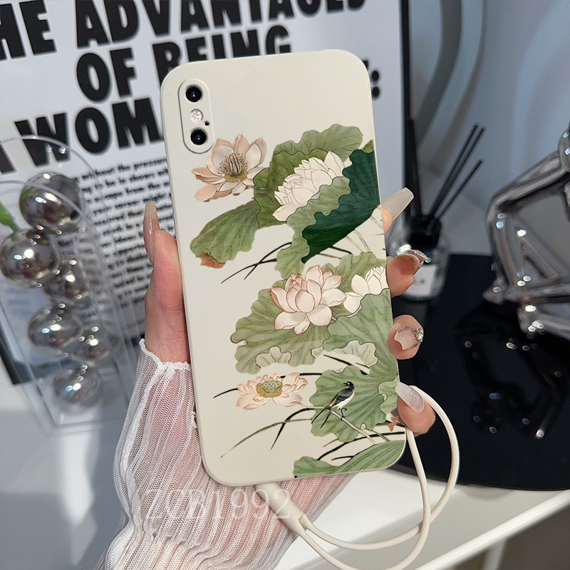 Ultrathin 】case for iphone X XR XS MAX phone case TPU lotus shock ...